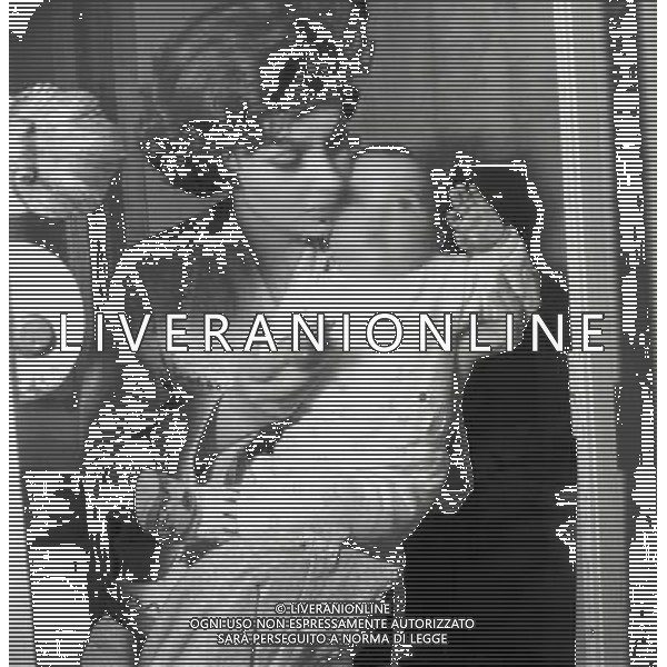 Gina Lollobrigida, nome d\'arte di Luigia Lollobrigida, attrice e scultrice italiana - Retrospettiva nella foto con il figlio Andrea Milko Skofic Jr. nel 1957 ©ARCHIVIO / AGENZIA ALDO LIVERANI SAS - ITALY ONLY EDITORIAL USE ONLY