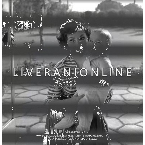 Gina Lollobrigida, nome d\'arte di Luigia Lollobrigida, attrice e scultrice italiana - Retrospettiva nella foto con il figlio Andrea Milko Skofic Jr.nel 1957 ©ARCHIVIO / AGENZIA ALDO LIVERANI SAS - ITALY ONLY EDITORIAL USE ONLY