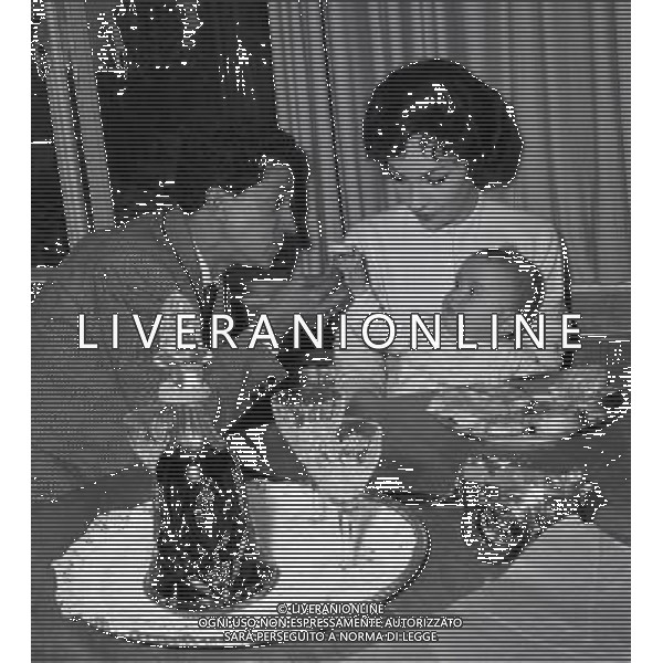 Gina Lollobrigida, nome d\'arte di Luigia Lollobrigida, attrice e scultrice italiana - Retrospettiva nella foto con il figlio Andrea Milko Skofic Jr.nel 1957 ©ARCHIVIO / AGENZIA ALDO LIVERANI SAS - ITALY ONLY EDITORIAL USE ONLY