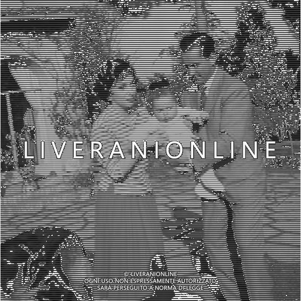 Gina Lollobrigida, nome d\'arte di Luigia Lollobrigida, attrice e scultrice italiana - Retrospettiva nella foto con il marito e il figlio Andrea Milko Skofic Jr. ©ARCHIVIO / AGENZIA ALDO LIVERANI SAS - ITALY ONLY EDITORIAL USE ONLY
