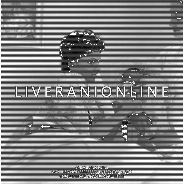 Gina Lollobrigida, nome d\'arte di Luigia Lollobrigida, attrice e scultrice italiana - Retrospettiva nella foto con il figlio Andrea Milko Skofic Jr.nel 1957 ©ARCHIVIO / AGENZIA ALDO LIVERANI SAS - ITALY ONLY EDITORIAL USE ONLY