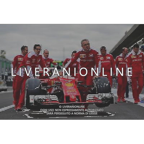 Ferrari SF16-H pushed to scrutineering. 27.10.2016. Formula 1 World Championship, Rd 19, Mexican Grand Prix, Mexico City, Mexico, Preparation Day. AG ALDO LIVERANI SAS ONLY ITALY