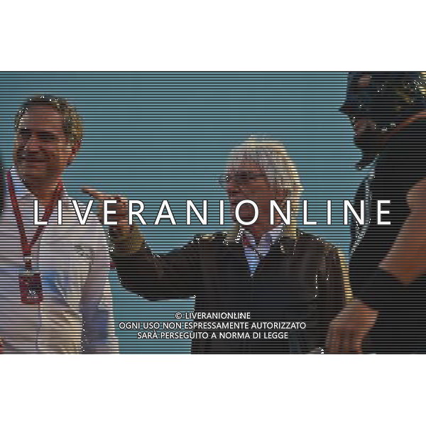 Bernie Ecclestone (GBR) with a Mexican wrestler (Right). 27.10.2016. Formula 1 World Championship, Rd 19, Mexican Grand Prix, Mexico City, Mexico, Preparation Day. AG ALDO LIVERANI SAS ONLY ITALY