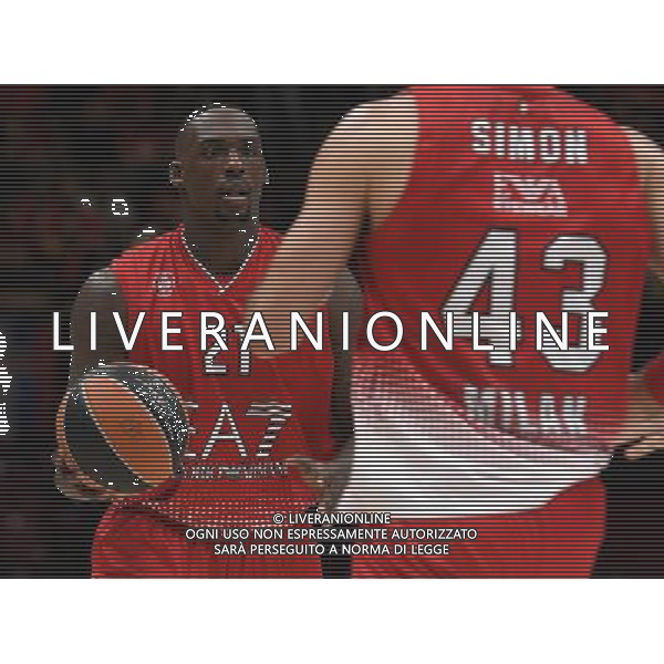 Turkish Airline Eurolega 2016/2017 Regular Season Milano - 27.10.2016 EA7 Emporio Armani Milano-Real Madrid Nella Foto:Sanders Rakim /Ph.Vitez-Ag. Aldo Liverani