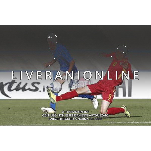 Qualificazioni Europee Nazionale Under 17 ITALIA vs MACEDONIA 28/10/2016 nella foto: ANTONIO CANDELA BESNIK FERATI ©Claudio Zamagni/Agenzia Aldo Liverani s.a.s.