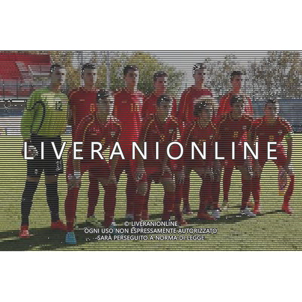 Qualificazioni Europee Nazionale Under 17 ITALIA vs MACEDONIA 28/10/2016 nella foto: LA FROMAZIONE DELLA MACEDONIA UNDER 17 ©Claudio Zamagni/Agenzia Aldo Liverani s.a.s.
