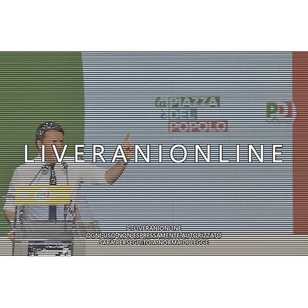 Manifestazione del Partito Democratico \' La Piazza e\' del Popolo. Si\' a unâ€™Italia piu\' forte. Si\' a unâ€™Europa piu\' giusta \' - Roma - Piazza del Popolo 29.10.2016 - nella foto: Matteo Renzi /Ph.Corradetti-Ag. Aldo Liverani / AGENZIA ALDO LIVERANI SAS