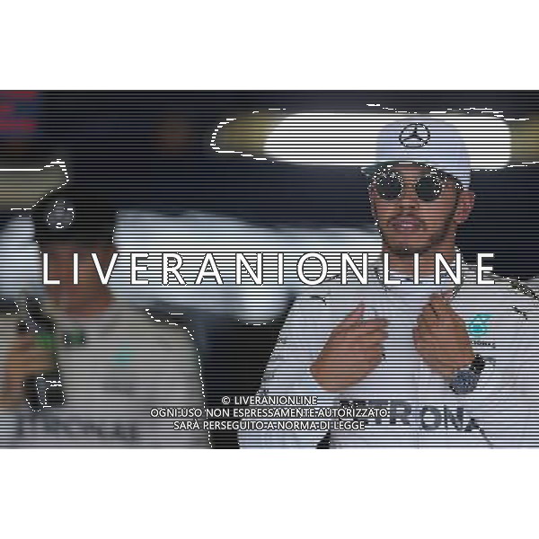 Lewis Hamilton (GBR) Mercedes AMG F1 and Nico Rosberg (GER) Mercedes AMG F1 29.10.2016. Formula 1 World Championship, Rd 19, Mexican Grand Prix, Mexico City, Mexico, Qualifying Day. AG ALDO LIVERANI SAS ONLY ITALY