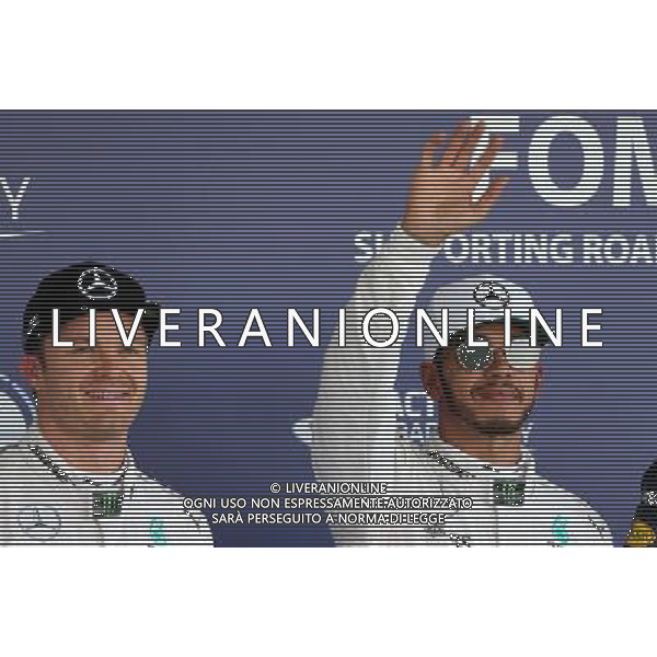 Nico Rosberg (GER) Mercedes AMG F1 and Lewis Hamilton (GBR) Mercedes AMG F1 29.10.2016. Formula 1 World Championship, Rd 19, Mexican Grand Prix, Mexico City, Mexico, Qualifying Day. AG ALDO LIVERANI SAS ONLY ITALY