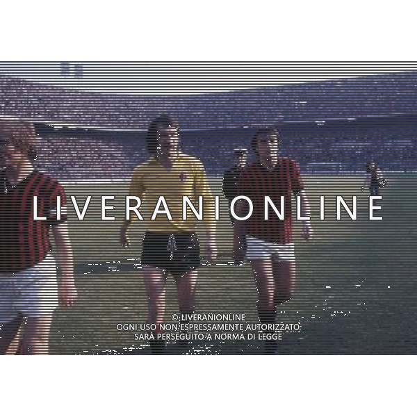 RETROSPETTIVA ENRICO ALBERTOSI CALCIATORE NELLA FOTO ENRICO ALBERTOSI CON EGIDIO CALLONI AG ALDO LIVERANI SAS