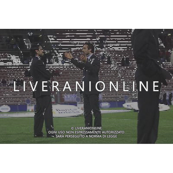 TRIESTE 28-01 2001 ITALIA -LITUANIA NELLA FOTO FIORE STEFANO CON VALERIO BERTOTTO AG ALDO LIVERANI SAS