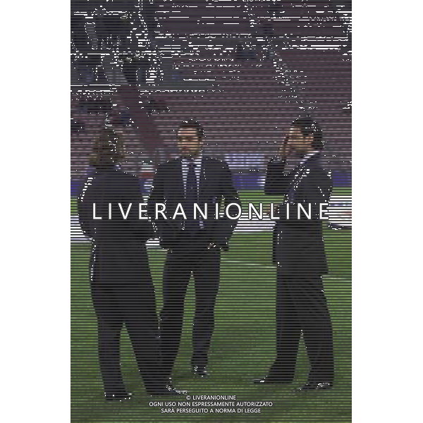 TRIESTE 28-01 2001 ITALIA -LITUANIA NELLA FOTO FIORE STEFANO CON VALERIO BERTOTTO AG ALDO LIVERANI SAS