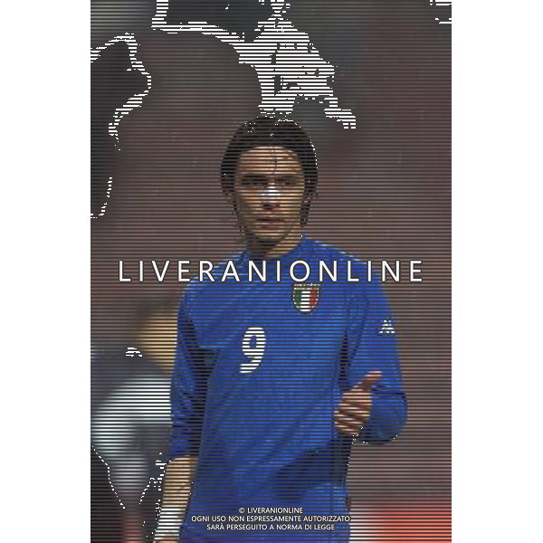 TRIESTE 28-01 2001 ITALIA -LITUANIA NELLA FOTO FILIPPO INZAGHI AG ALDO LIVERANI SAS