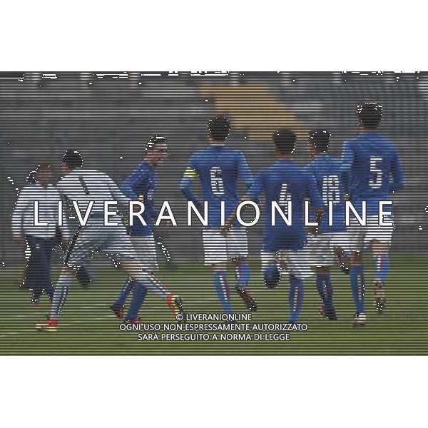 Qualificazioni Europee Nazionale Under 17 ITALIA vs SERBIA 31/10/2016 nella foto: ESULTANZA ITALIA ©Claudio Zamagni/Agenzia Aldo Liverani s.a.s. ©Claudio Zamagni/Agenzia Aldo Liverani s.a.s.