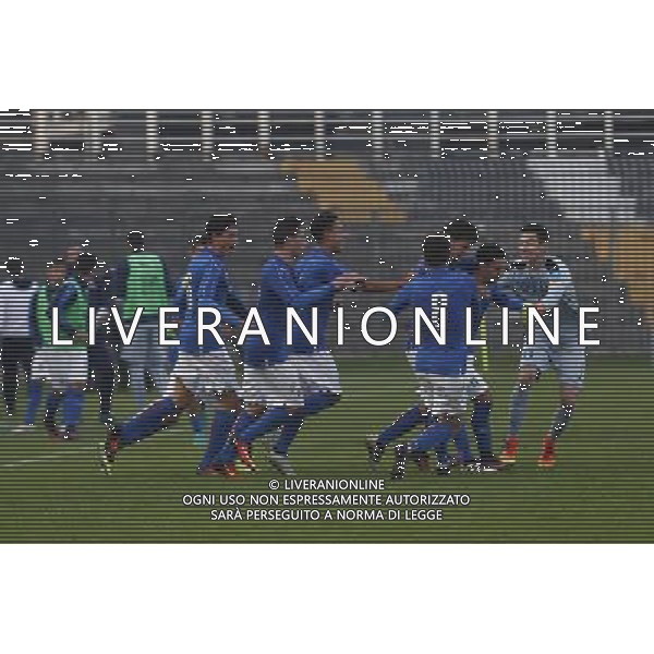 Qualificazioni Europee Nazionale Under 17 ITALIA vs SERBIA 31/10/2016 nella foto: ESULTANZA ITALIA ©Claudio Zamagni/Agenzia Aldo Liverani s.a.s. ©Claudio Zamagni/Agenzia Aldo Liverani s.a.s.
