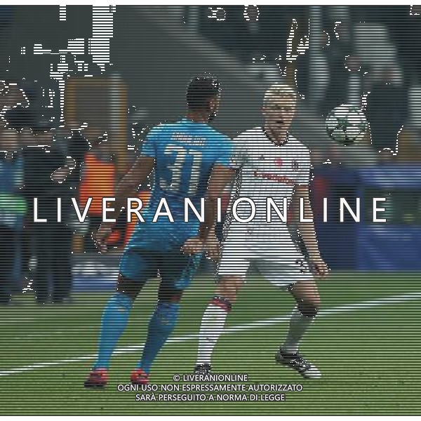 UEFA Champions League Group B match between Besiktas and Napoli at Vodafone Arena in Istanbul , Turkey ,November 01 , 2016. Pictured Faouzi Ghoulam #31 of Napoli and Andreas Beck of Besiktas. LIGA MISTRZOW PILKA NOZNA SEZON 2016/2017 FOT.SESKIM PHOTO/NEWSPIX.PL POLAND, TURKEY, GERMANY, AUSTRIA AND UK OUT !!! --- Newspix.pl AG ALDO LIVERANI SAS ONLY ITALY *** Local Caption *** www.newspix.pl mail us: info@newspix.pl call us: 0048 022 23 22 222 --- Polish Picture Agency by Ringier Axel Springer Poland