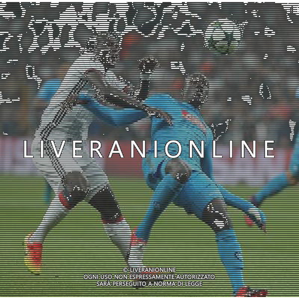UEFA Champions League Group B match between Besiktas and Napoli at Vodafone Arena in Istanbul , Turkey ,November 01 , 2016. Pictured Kalidou Koulibaly #26 of Napoli and Vincent Aboubakar of Besiktas. LIGA MISTRZOW PILKA NOZNA SEZON 2016/2017 FOT.SESKIM PHOTO/NEWSPIX.PL POLAND, TURKEY, GERMANY, AUSTRIA AND UK OUT !!! --- Newspix.pl AG ALDO LIVERANI SAS ONLY ITALY *** Local Caption *** www.newspix.pl mail us: info@newspix.pl call us: 0048 022 23 22 222 --- Polish Picture Agency by Ringier Axel Springer Poland