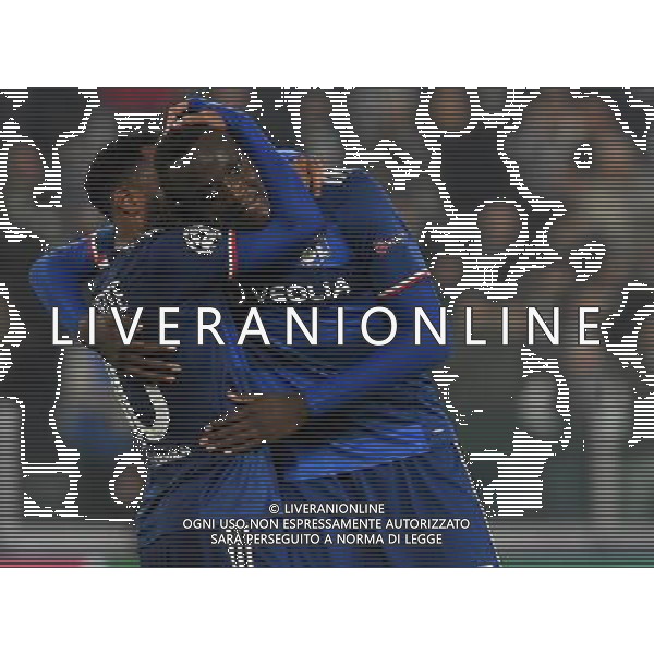 UEFA Champions League 2016/2017 Finale Fase a Girone Gruppo H Torino - 02.11.2016 Juventus-Lione Nella Foto: esultanza di lacazette e diakhaby che festeggiano a fine partita /Ph.Vitez-Ag. Aldo Liverani