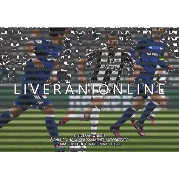 UEFA Champions League 2016/2017 Finale Fase a Girone Gruppo H Torino - 02.11.2016 Juventus-Lione Nella Foto:Gonzalo Higuain /Ph.Vitez-Ag. Aldo Liverani
