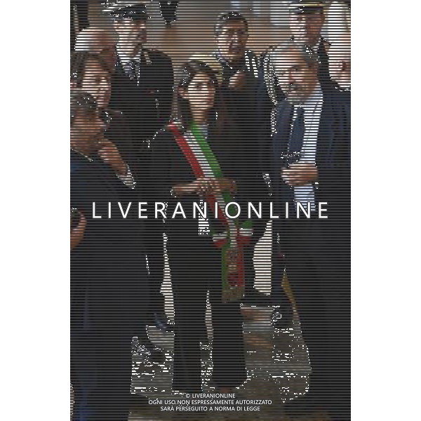 La sindaca di Roma Virginia Raggi partecipa alla presentazione della Sala del treno di Pio IX Roma - Musei Capitolini Centrale Montemartini 03.11.2016 - nella foto: Virginia Raggi /Ph.Corradetti / AG. ALDO LIVERANI SAS / AGENZIA ALDO LIVERANI SAS