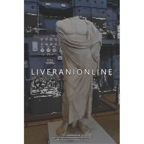 La sindaca di Roma Virginia Raggi partecipa alla presentazione della Sala del treno di Pio IX Roma - Musei Capitolini Centrale Montemartini 03.11.2016 - nella foto: Una statua nel museo /Ph.Corradetti / AG. ALDO LIVERANI SAS / AGENZIA ALDO LIVERANI SAS