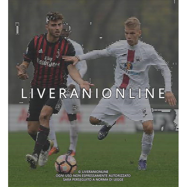 Campionato di Calcio Primavera TIM 2016/2017 \'Trofeo Giacinto Facchetti\' Girone A 7a Giornata Milano - 05.11.2016 Milan-Trapani Nella Foto:Cutrone - D\'Angelo /Ph.Vitez-Ag. Aldo Liverani