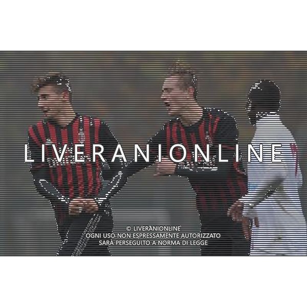 Campionato di Calcio Primavera TIM 2016/2017 \'Trofeo Giacinto Facchetti\' Girone A 7a Giornata Milano - 05.11.2016 Milan-Trapani Nella Foto:Llamas esulta /Ph.Vitez-Ag. Aldo Liverani
