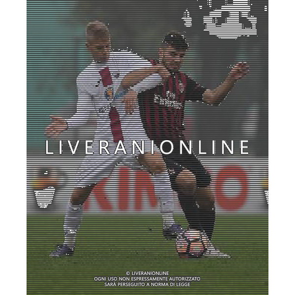 Campionato di Calcio Primavera TIM 2016/2017 \'Trofeo Giacinto Facchetti\' Girone A 7a Giornata Milano - 05.11.2016 Milan-Trapani Nella Foto:Cutrone - D\'Angelo /Ph.Vitez-Ag. Aldo Liverani