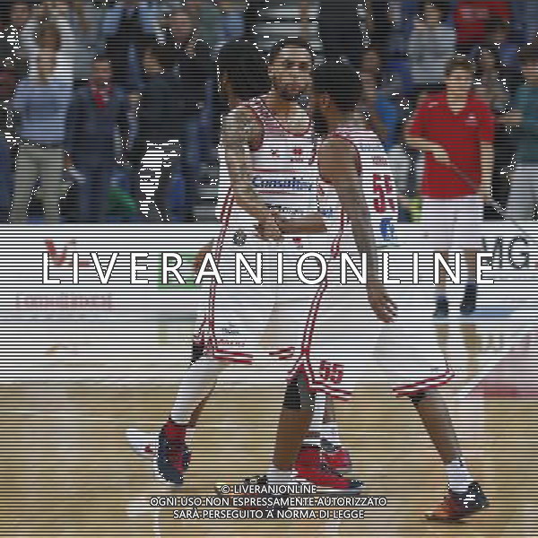 Consultinvest Pesaro vs Umana Reyer Venezia 06/11/2016 nella foto: ESULTANZA FIELD BRANDON E HARROW RYAN ©CLAUDIO ZAMAGNI/AGENZIA ALDO LIVERANI S.A.S.