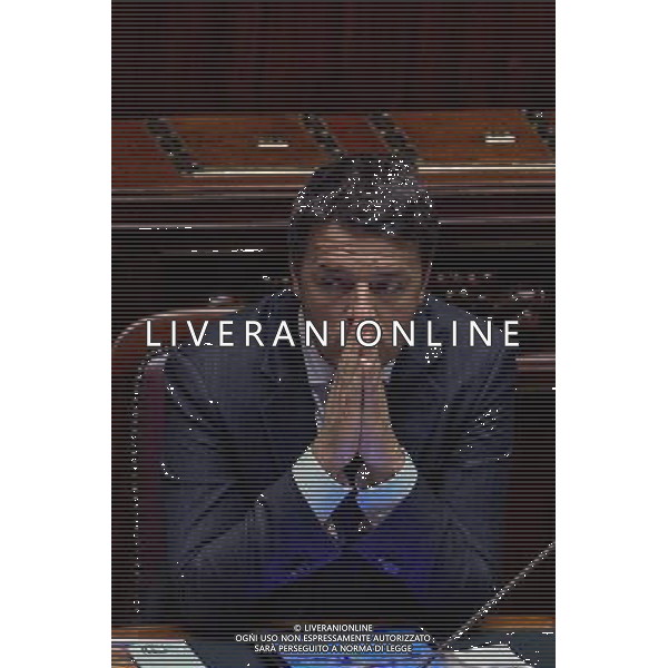 Roma - 09.11.2016 - Camera dei Deputati - Informativa urgente del Presidente del Consiglio dei ministri sui recenti eventi sismici che hanno colpito il Centro Italia - nella foto: Matteo Renzi / Ph. Corradetti-Ag Aldo Liverani