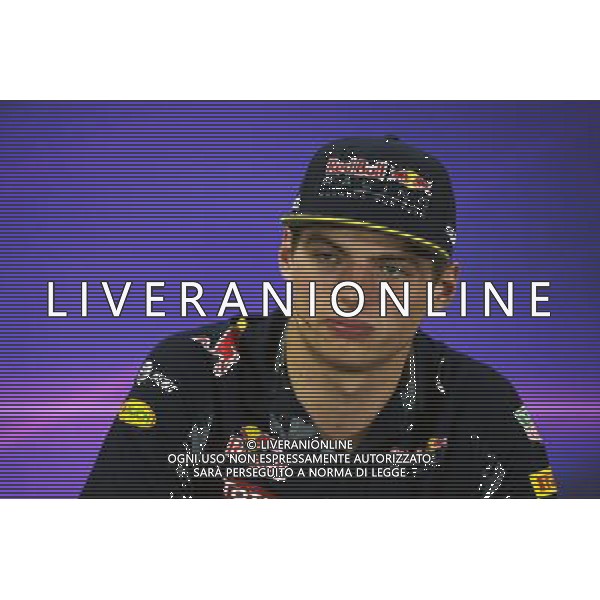 Max Verstappen (NLD) Red Bull Racing in the FIA Press Conference. 10.11.2016. Formula 1 World Championship, Rd 20, Brazilian Grand Prix, Sao Paulo, Brazil, Preparation Day. - www.xpbimages.com, EMail: requests@xpbimages.com - copy of publication required for printed pictures. Every used picture is fee-liable. © Copyright: Moy / XPB Images /Agenzia Aldo Liverani s.a.s./ONLY ITALY-EDITORIAL USE ONLY