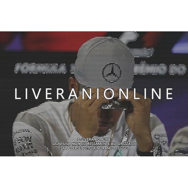 Lewis Hamilton (GBR) Mercedes AMG F1 in the FIA Press Conference. 10.11.2016. Formula 1 World Championship, Rd 20, Brazilian Grand Prix, Sao Paulo, Brazil, Preparation Day. - www.xpbimages.com, EMail: requests@xpbimages.com - copy of publication required for printed pictures. Every used picture is fee-liable. © Copyright: Moy / XPB Images /Agenzia Aldo Liverani s.a.s./ONLY ITALY-EDITORIAL USE ONLY
