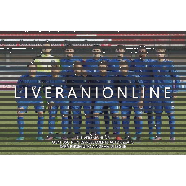 Torneo Quattro Nazioni ITALIA vs GERMANIA Nazionale under 20 10/11/2016 nella foto: LA FORMAZIONE ITALIANA Â©Claudio Zamagni/Agenzia Aldo Liverani s.a.s.