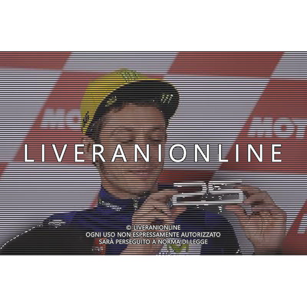 10.11.2016.Cheste, Valencia, Spagna.Valentino Rossi durante la conferenza stampa. ©Piazzolla /AGENZIA ALDO LIVERANI SAS