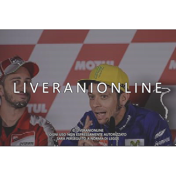 10.11.2016.Cheste, Valencia, Spagna.Valentino Rossi durante la conferenza stampa. ©Piazzolla /AGENZIA ALDO LIVERANI SAS
