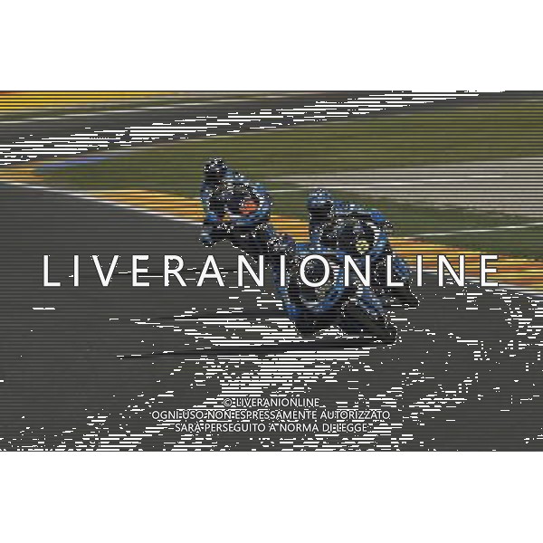12.11.2016. Circuito Ricardo Tormo, Valenzia, Spagna.Lorenzo Dalla Porta, Nicol˜ Bulega, Andrea Migno (Sky Team VR 46). FOTO G PIAZZOLLA-AG ALDO LIVERANI SAS