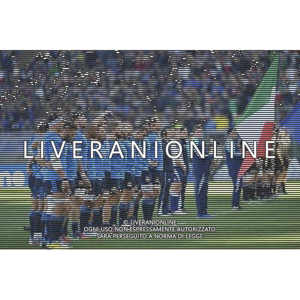 Rugby Test Match 2016 - Roma - 12.11.2016 - Stadio Olimpico - Italia vs All Blacks - nella foto: La nazionale Italiana / Ph. Corradetti - AG. ALDO LIVERANI SAS
