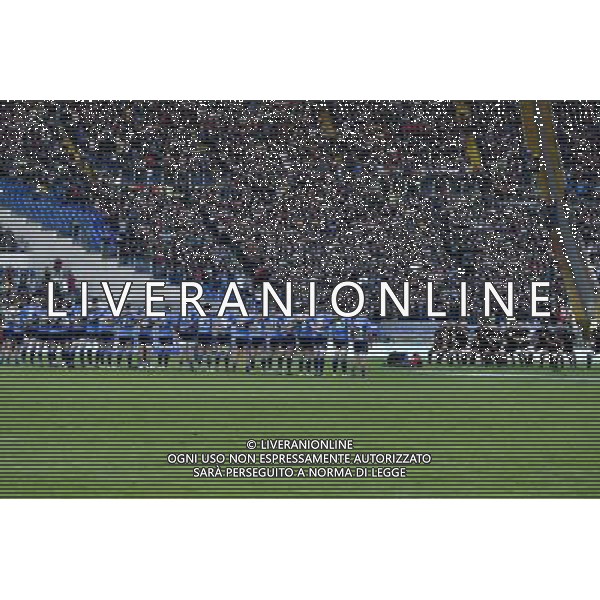 Rugby Test Match 2016 - Roma - 12.11.2016 - Stadio Olimpico - Italia vs All Blacks - nella foto: gli azzurri schierati davanti Haka / Ph. Corradetti - AG. ALDO LIVERANI SAS