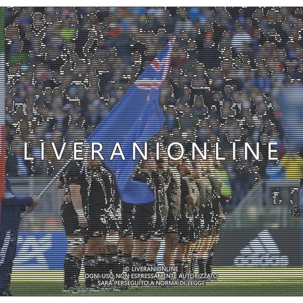 Rugby Test Match 2016 - Roma - 12.11.2016 - Stadio Olimpico - Italia vs All Blacks - nella foto: La Nuova Zelanda / Ph. Corradetti - AG. ALDO LIVERANI SAS