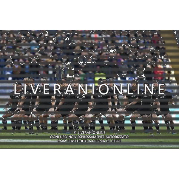 Rugby Test Match 2016 - Roma - 12.11.2016 - Stadio Olimpico - Italia vs All Blacks - nella foto: Haka / Ph. Corradetti - AG. ALDO LIVERANI SAS