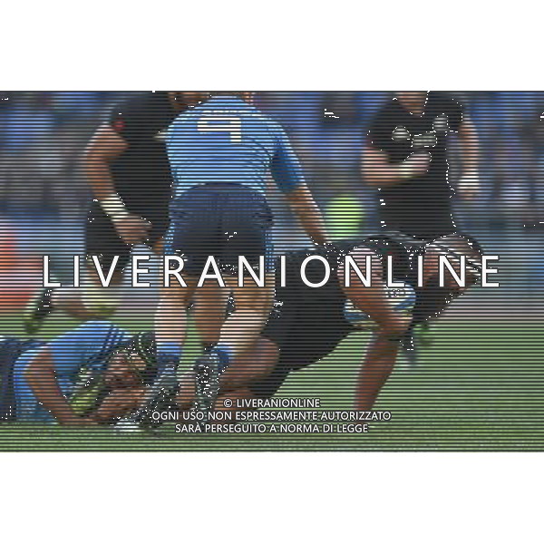 Rugby Test Match 2016 - Roma - 12.11.2016 - Stadio Olimpico - Italia vs All Blacks - nella foto: La meta di Charlie Faumuina / Ph. Corradetti - AG. ALDO LIVERANI SAS
