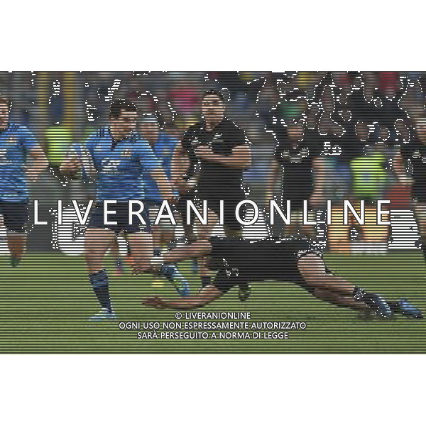 Rugby Test Match 2016 - Roma - 12.11.2016 - Stadio Olimpico - Italia vs All Blacks - nella foto: Tommaso Boni realizza l\'unica meta per gli azzurri / Ph. Corradetti - AG. ALDO LIVERANI SAS