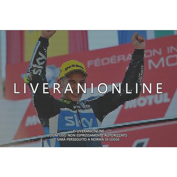 MOTOMONDIALE,VALENCIA,PILOTI MOTO3,13-11-2016,PODIO,CIRCUITO RICARDO TORMO,NELLA FOTO: ANDREA MIGNO foto adriano iemmi-ag aldo liverani sas