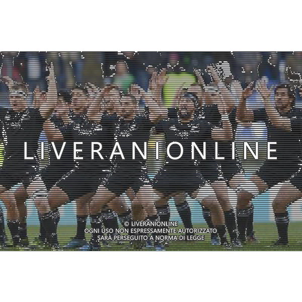Rugby Test Match 2016 - Roma - 12.11.2016 - Stadio Olimpico - Italia vs All Blacks - nella foto: La danza Haka / Ph. Corradetti - AG. ALDO LIVERANI SAS