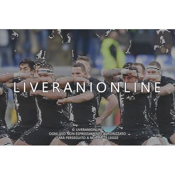 Rugby Test Match 2016 - Roma - 12.11.2016 - Stadio Olimpico - Italia vs All Blacks - nella foto: La danza Haka / Ph. Corradetti - AG. ALDO LIVERANI SAS