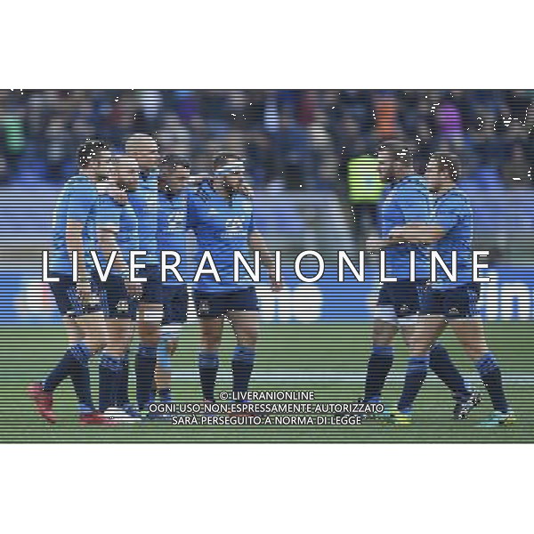 Rugby Test Match 2016 - Roma - 12.11.2016 - Stadio Olimpico - Italia vs All Blacks - nella foto: Gli azzurri / Ph. Corradetti - AG. ALDO LIVERANI SAS