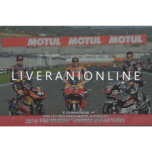MOTOMONDIALE,VALENCIA,PILOTI MOTO3,13-11-2016,PODIO,CIRCUITO RICARDO TORMO,NELLA FOTO: FOTO DEI CAMPIONI FOTO ADRIANO IEMMI-AG ALDO LIVERANI SAS