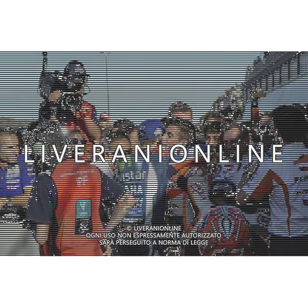 13.11.2016. Circuito Ricardo Tormo, Valencia, Spagna.Jorge Lorenzo e Marc Marquez. FOTO G PIAZZOLLA-AG ALDO LIVERANI SAS