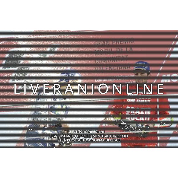 13.11.2016. Circuito Ricardo Tormo, Valencia, Spagna.Jorge Lorenzo, Andrea iannone. FOTO G PIAZZOLLA-AG ALDO LIVERANI SAS