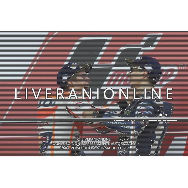 13.11.2016. Circuito Ricardo Tormo, Valencia, Spagna.Jorge Lorenzo e Marc Marquez. FOTO G PIAZZOLLA-AG ALDO LIVERANI SAS